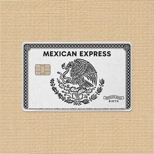 Mexican Express Credit Card Skin Sticker